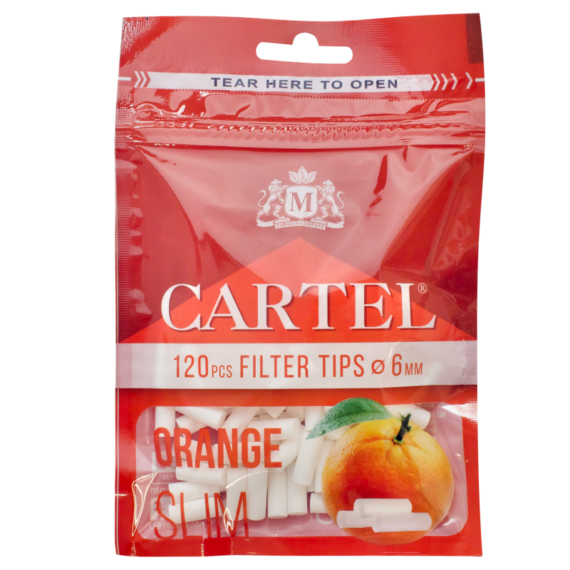 Filtre Cartel Orange 6 - 15 mm x 120 pcs Slim