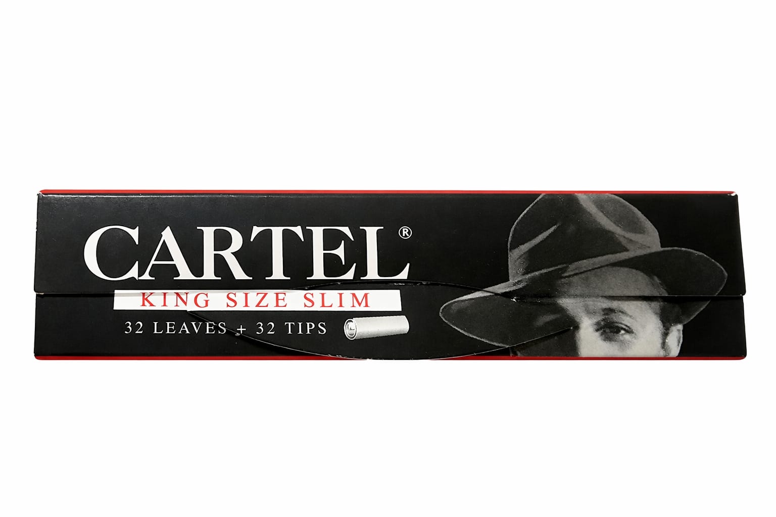 CARTEL BLACK King Size Slim + TIPS, 14 gsm